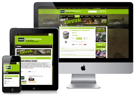 Trueways survival ecommerce website design