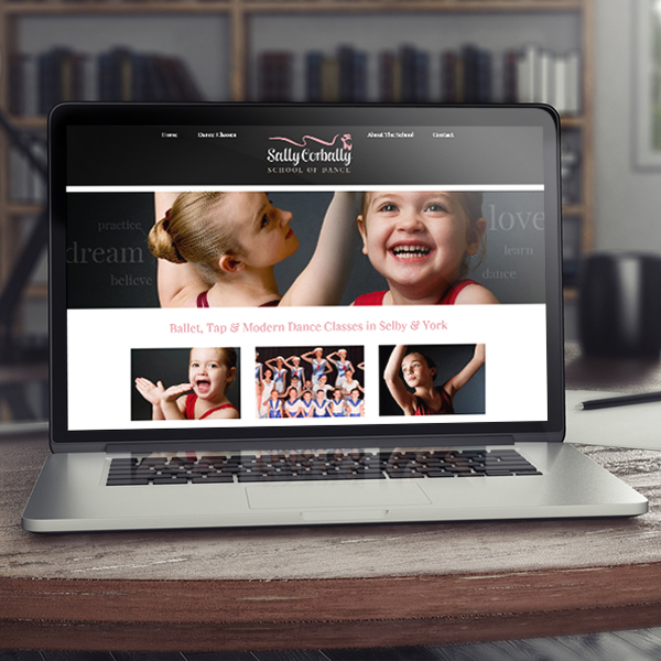 website design yorkshire, for ballet school in selby